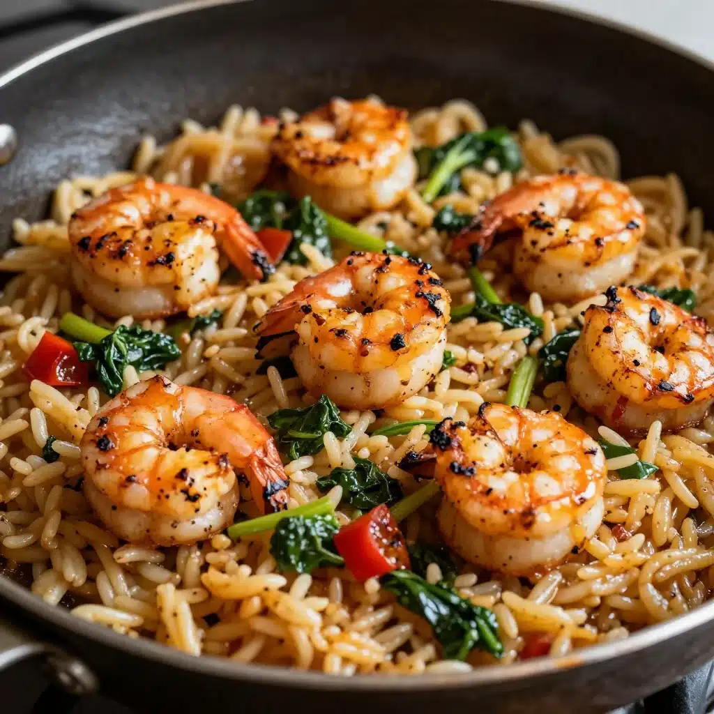 Creamy Shrimp Orzo with Lemon & Feta