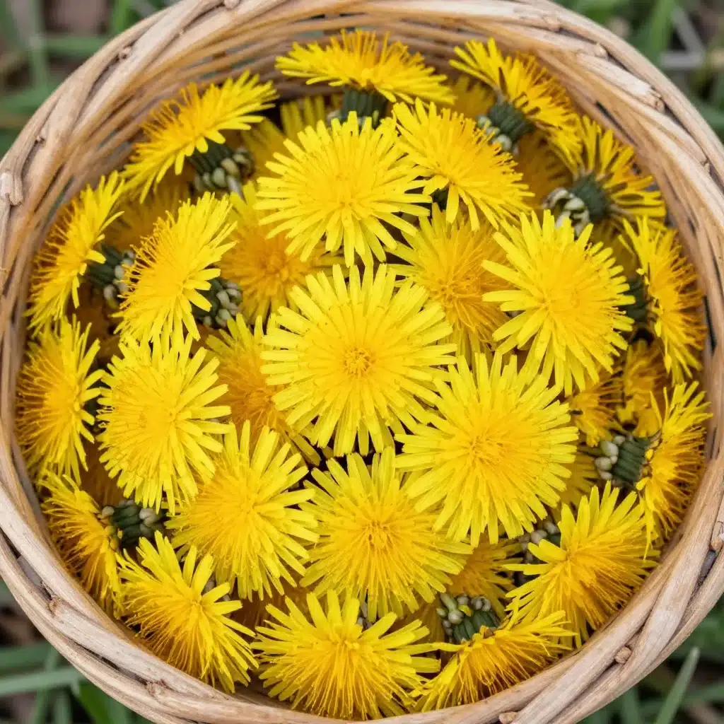 Dandelion Shortbread Cookies