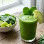 Easy green detox drink recipe for beginners with fresh ingredients