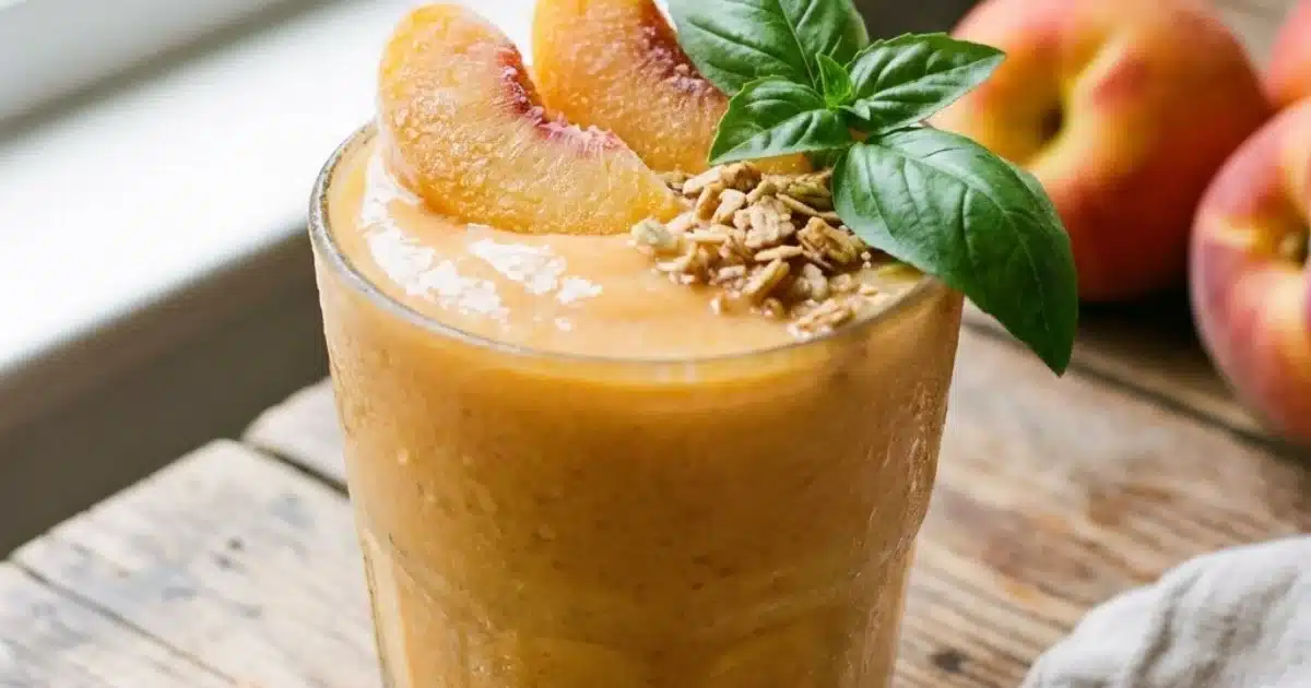 Easy Peach Smoothie for Weight Loss
