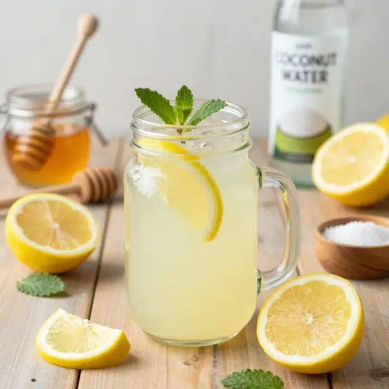 Homemade electrolyte drink recipe for radiant skin and hydration