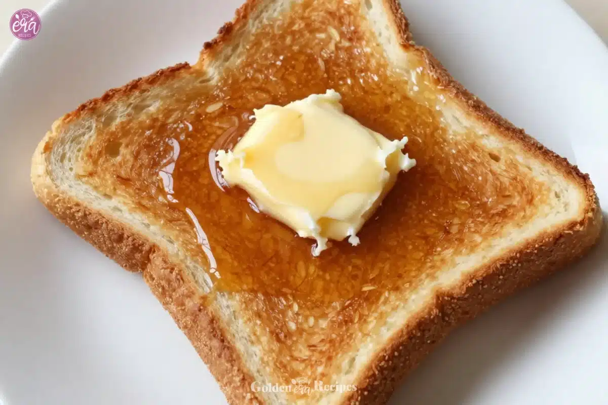 Delicious homemade caramel buttermilk syrup drizzled over pancakes