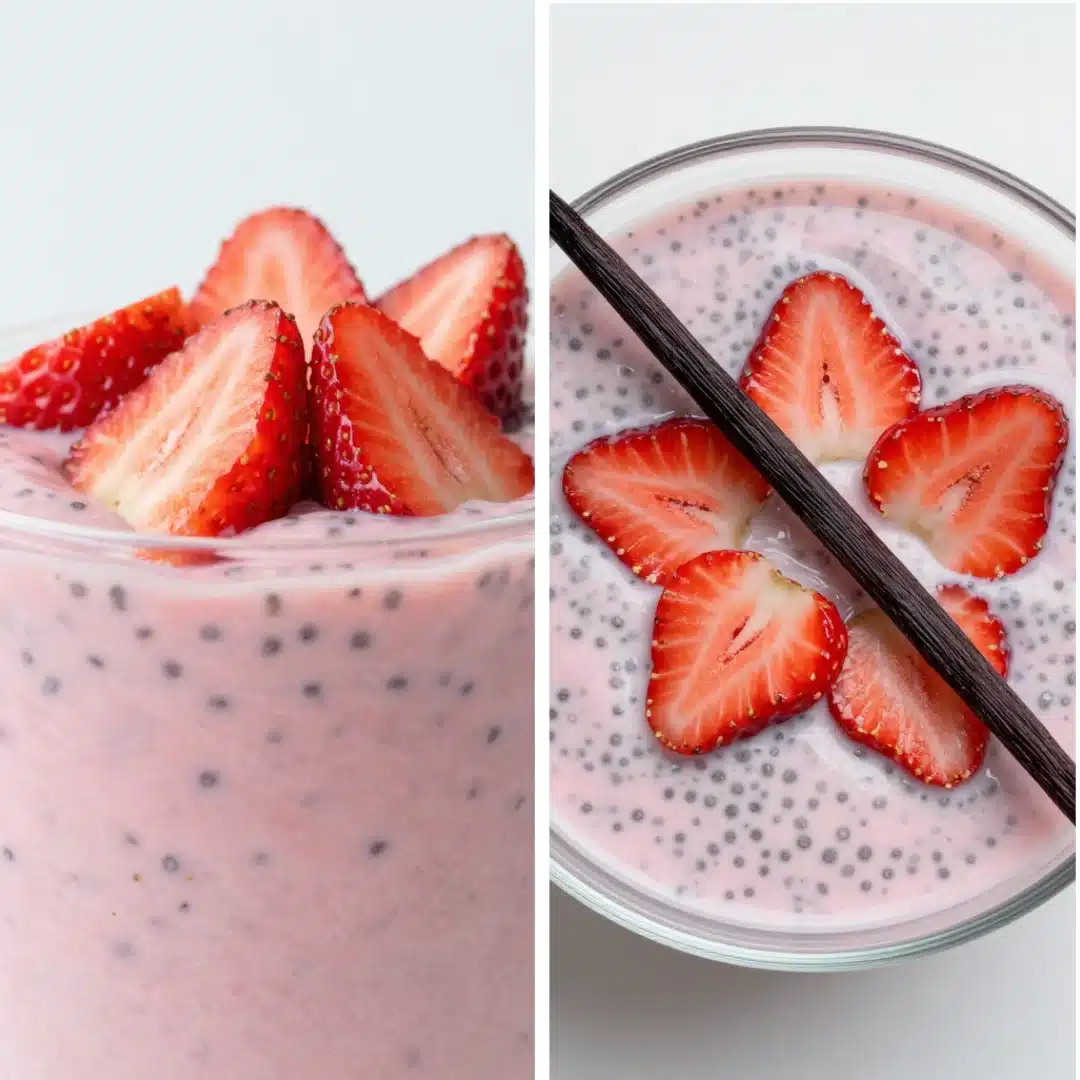 High-Protein Strawberry Chia Seed Pudding Boost