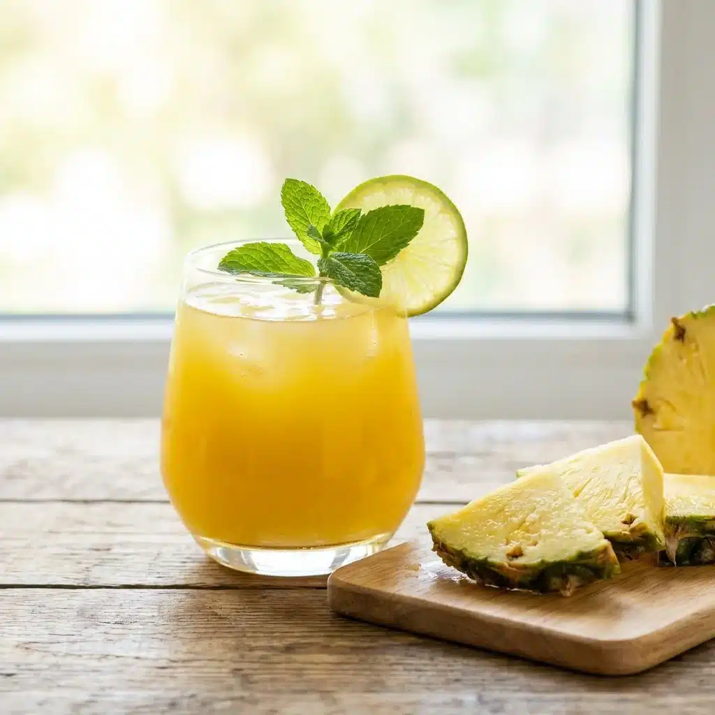 Homemade Pineapple Detox Drink for Belly Fat