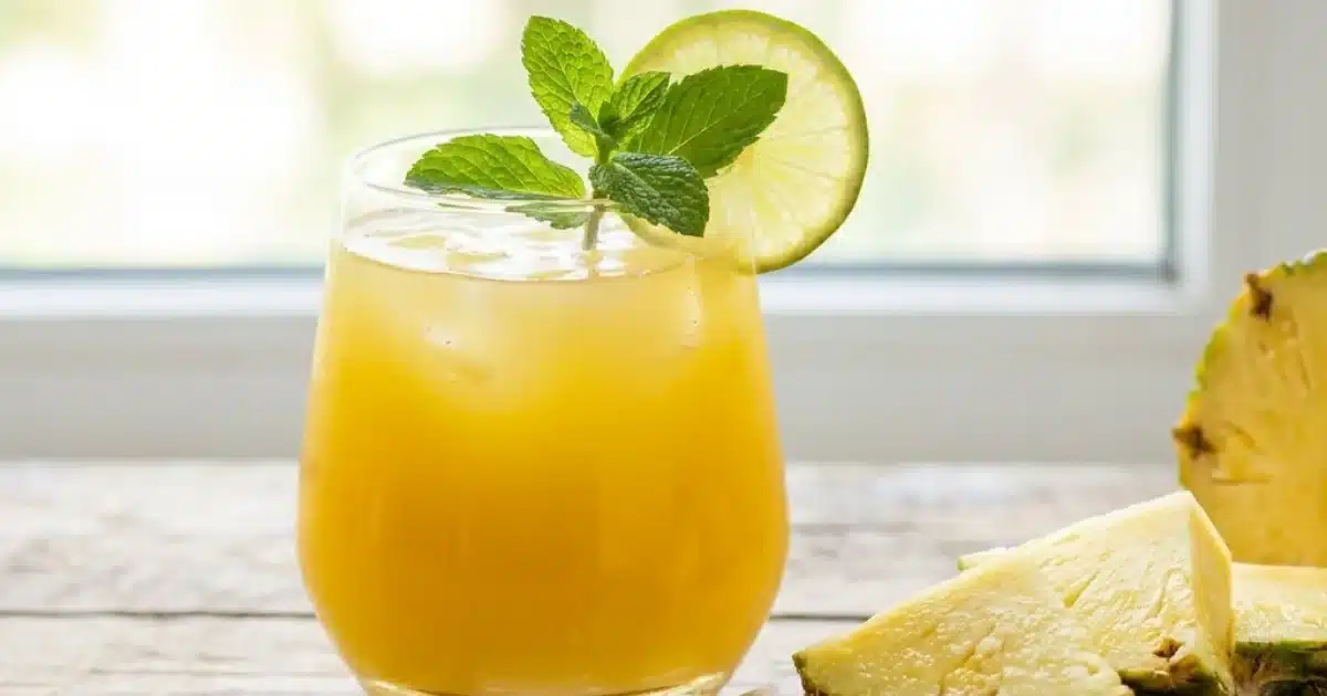 Homemade Pineapple Detox Drink for Belly Fat