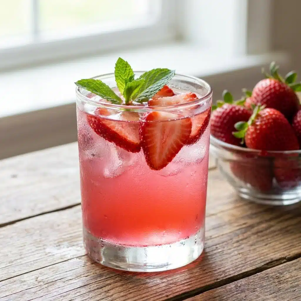 Homemade Strawberry Electrolyte Drink