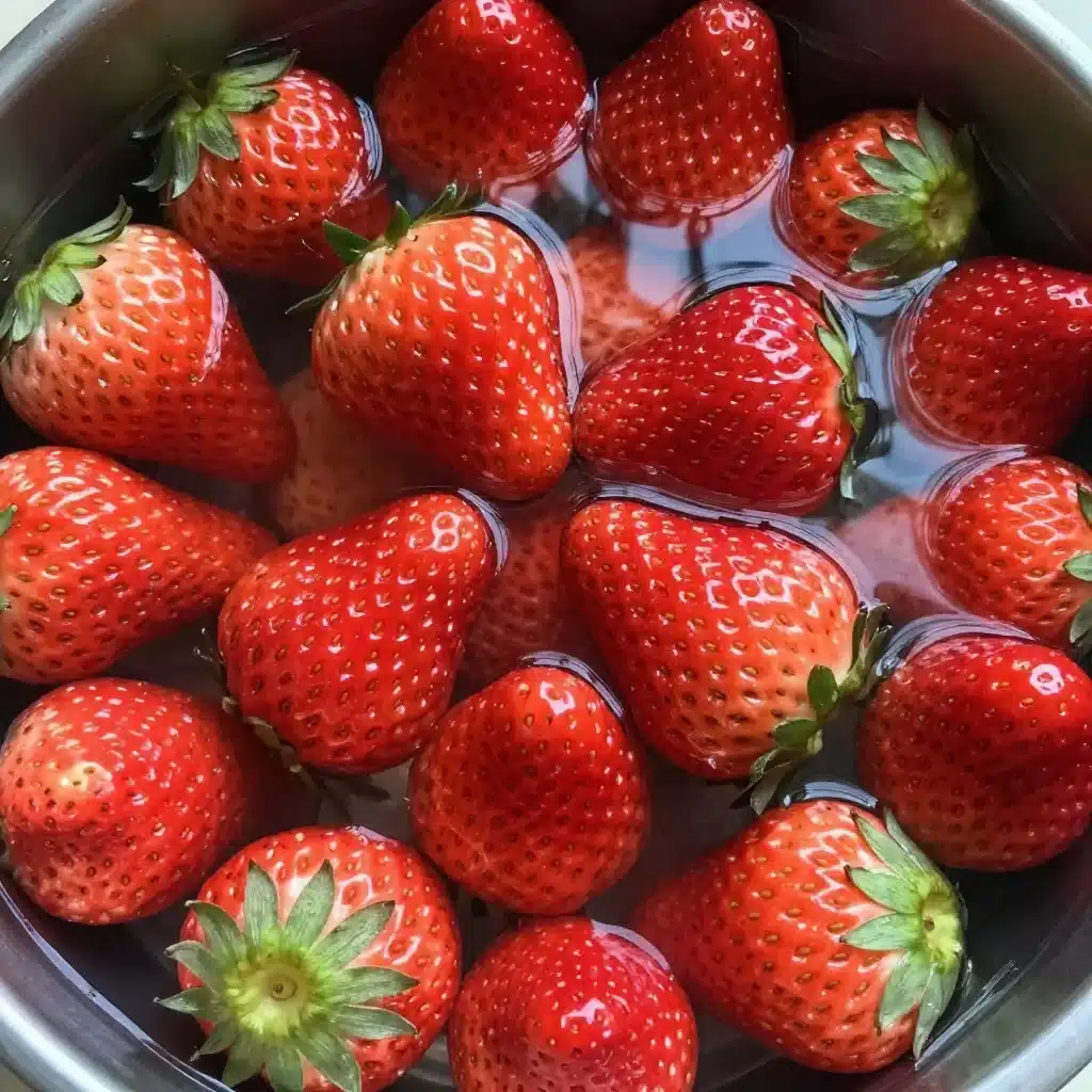 How to Make Strawberry Syrup with the Tops