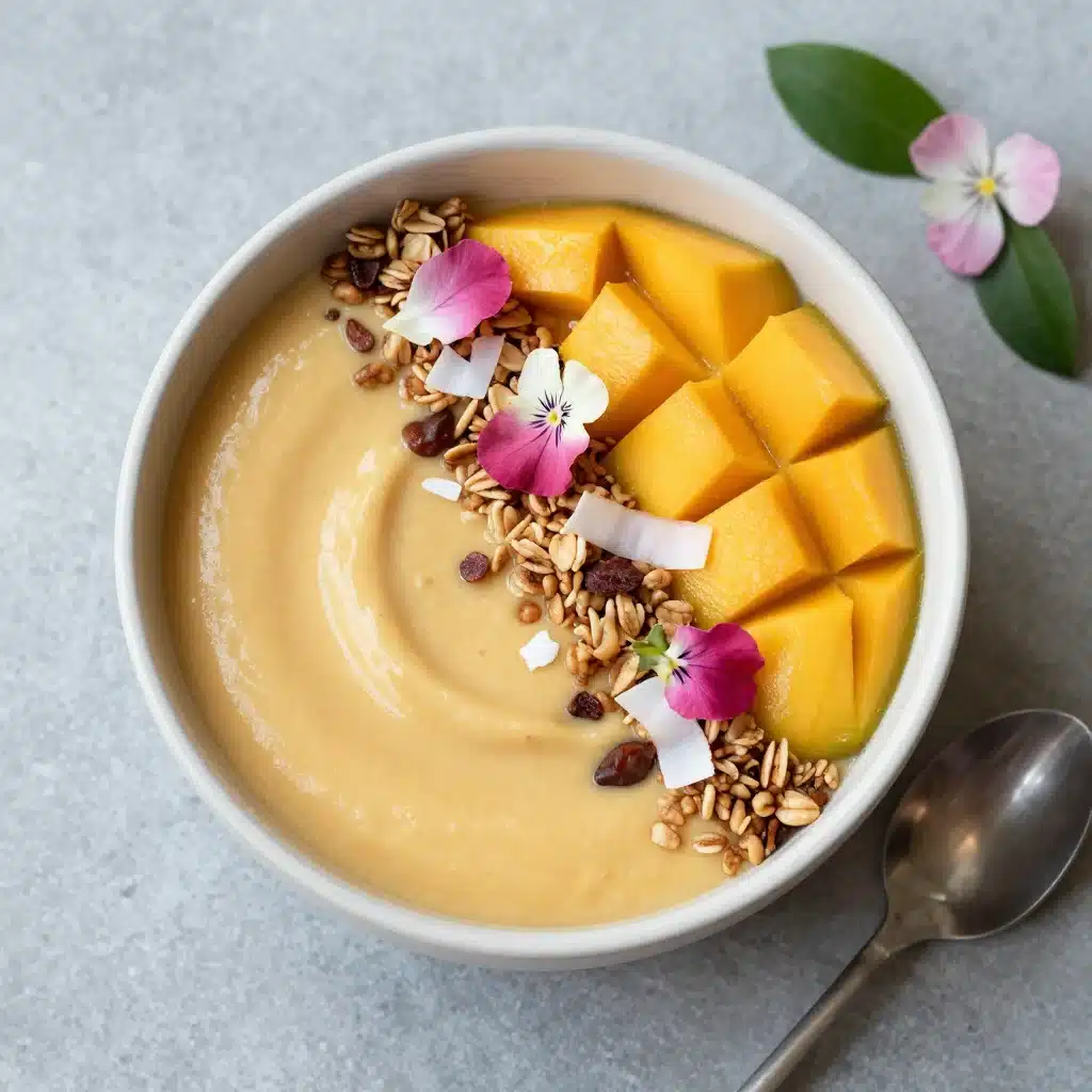 Iced Mango Lassi Smoothie Bowl