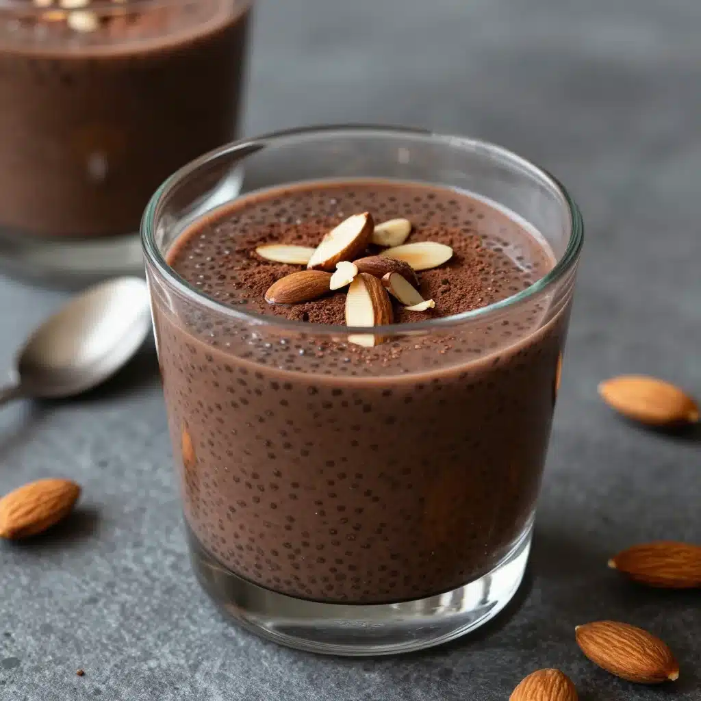 Keto Chocolate Chia Seed Pudding With Almond Milk