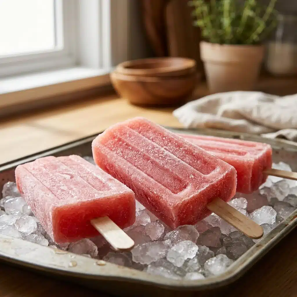 Lazy Watermelon Lime Popsicles for Hot Day Refreshments