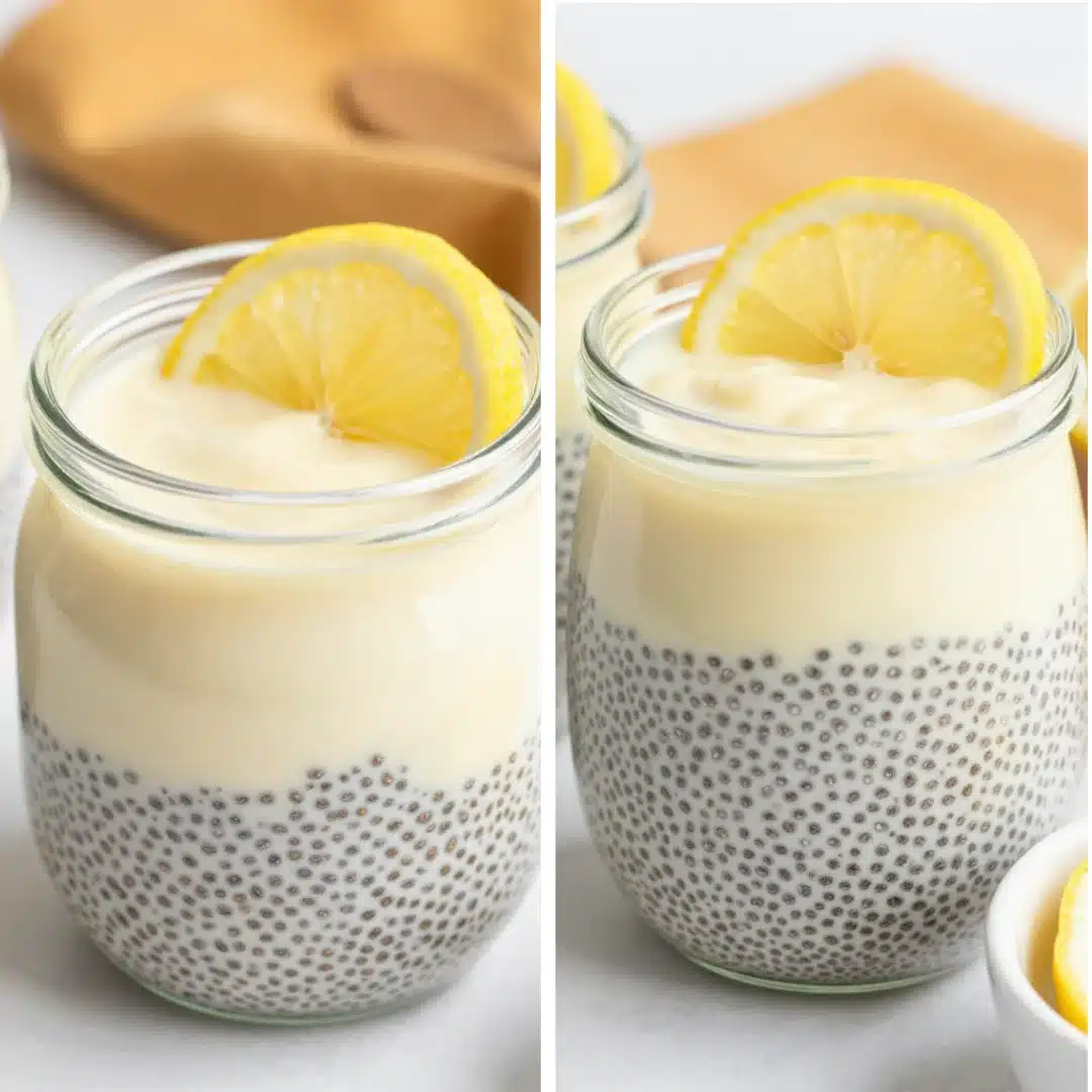 Lemon Cream Chia Pudding Oat Milk