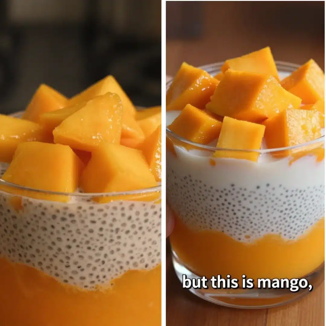 Mango Chia Pudding Healthy Snack