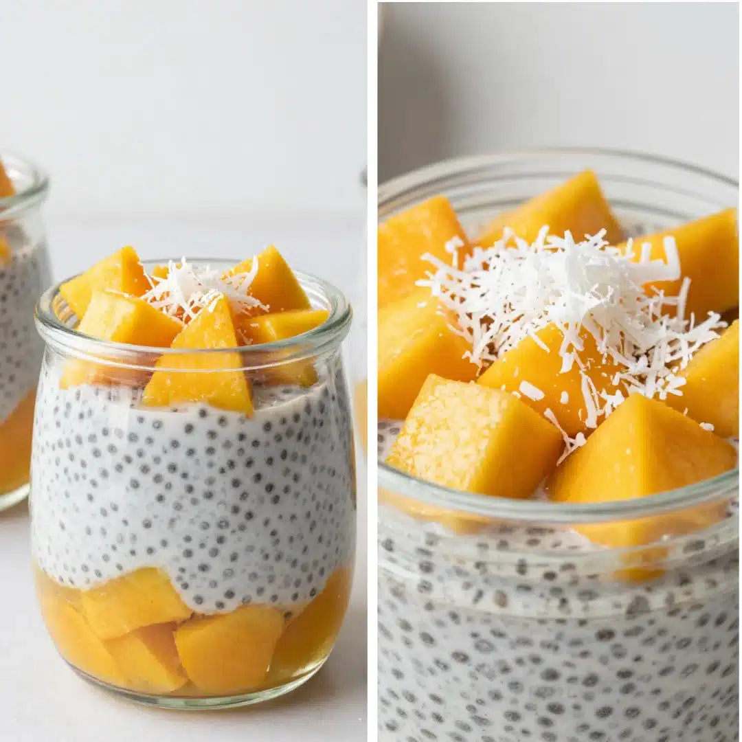 Mango Coconut Chia Pudding (20-Minute Recipe!)