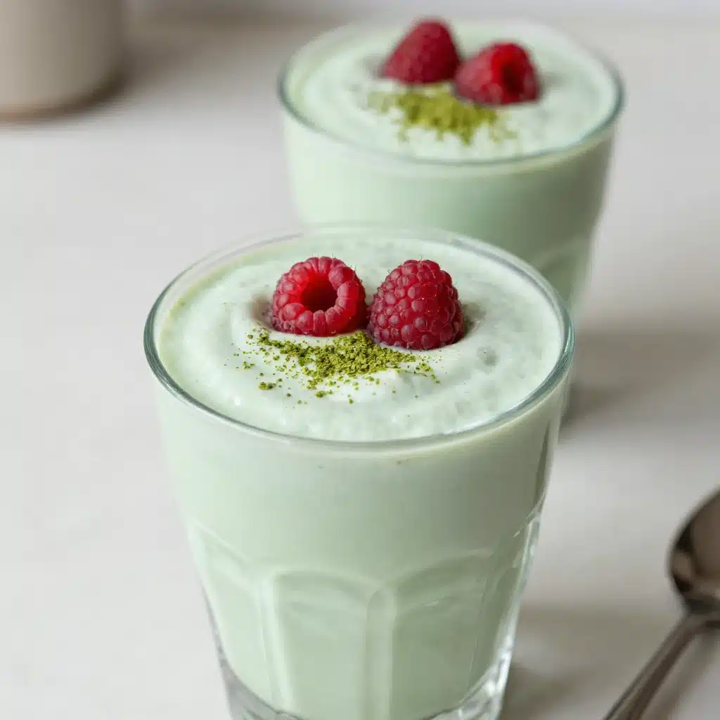 Matcha Chia Pudding (34g Protein & 317 Calories)