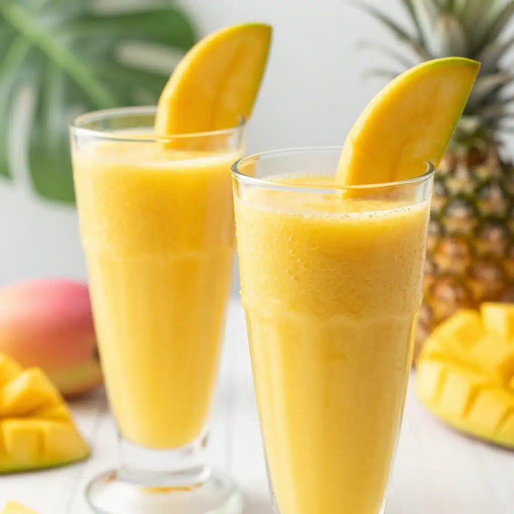 Delicious homemade Mango Smoothie inspired by McDonald's recipe