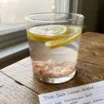 Nourishing pink salt drink for hydration and energy