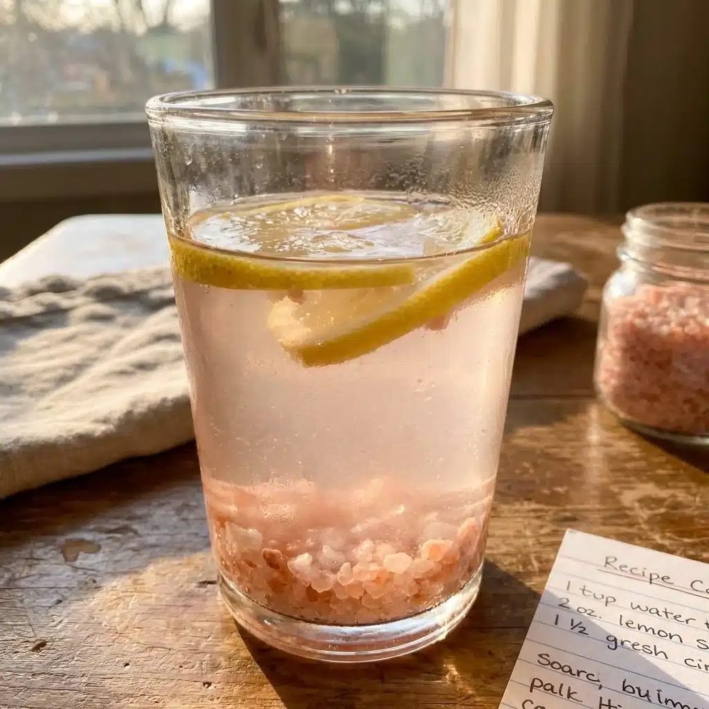Nourishing Pink Salt Morning Drink for Hydration and Energy