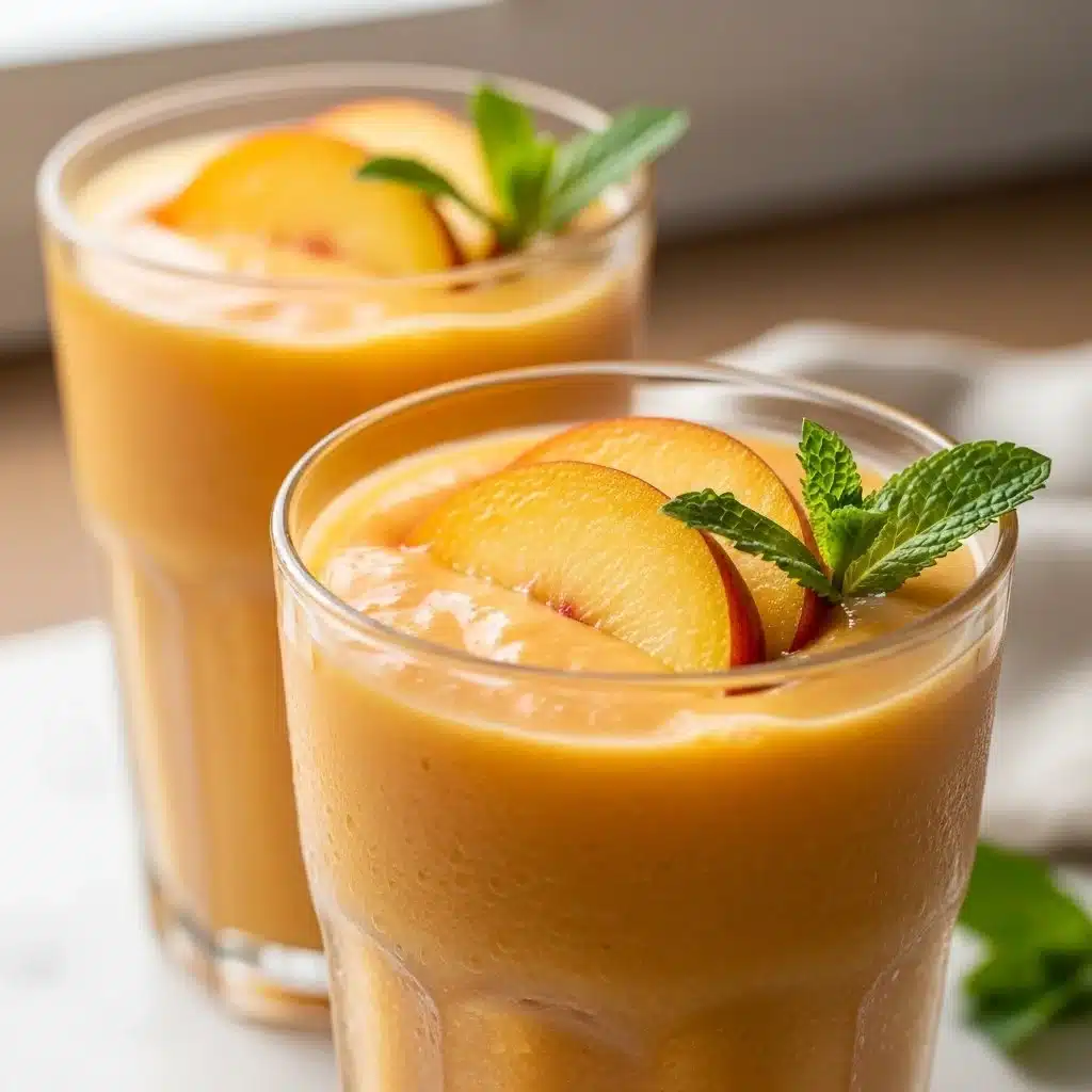 Peach Smoothie With Frozen Peaches