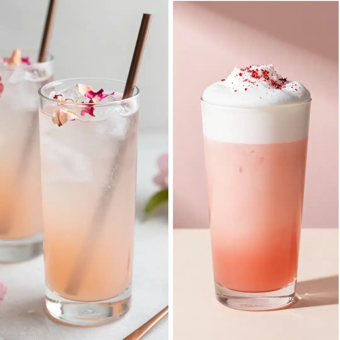 Pink Coconut Iced Latte Gracefully