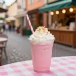 Aesthetic Pink Drink recipe from Starbucks, colorful and refreshing beverage.