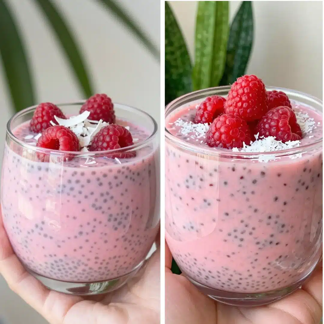 Raspberry Chia Pudding With Grace