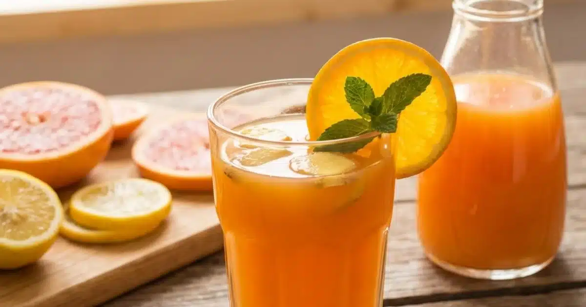 Refreshing Orange Detox Drink for Morning Energy