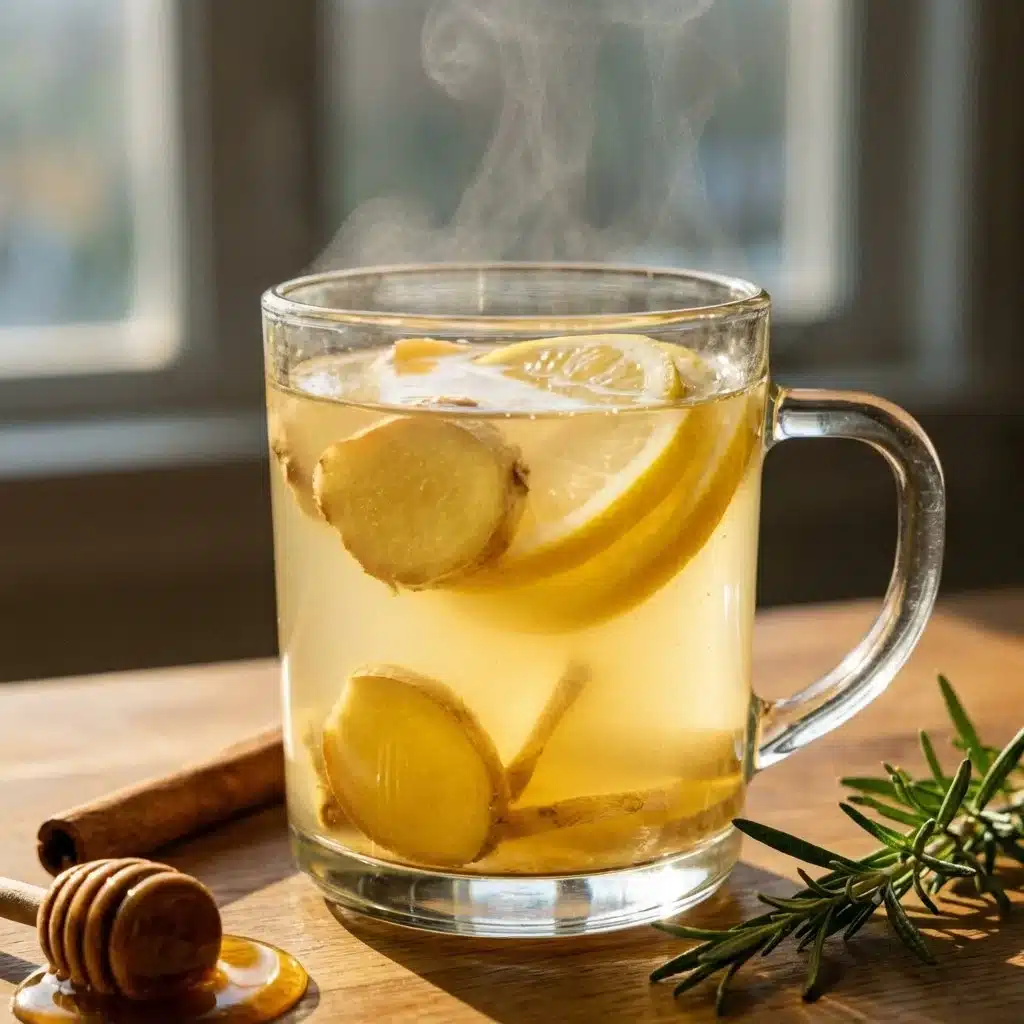 Simple Ginger Lemon Fat Burning Drink