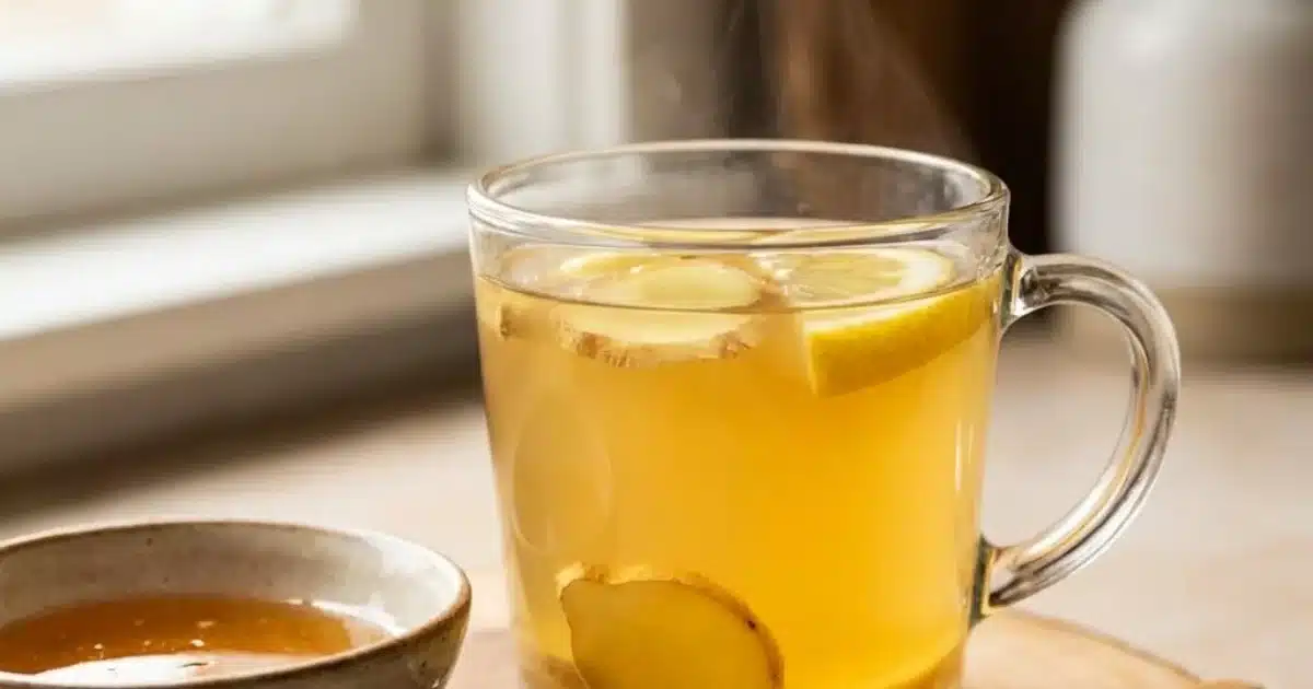 Simple Ginger Lemon Fat Burning Drink
