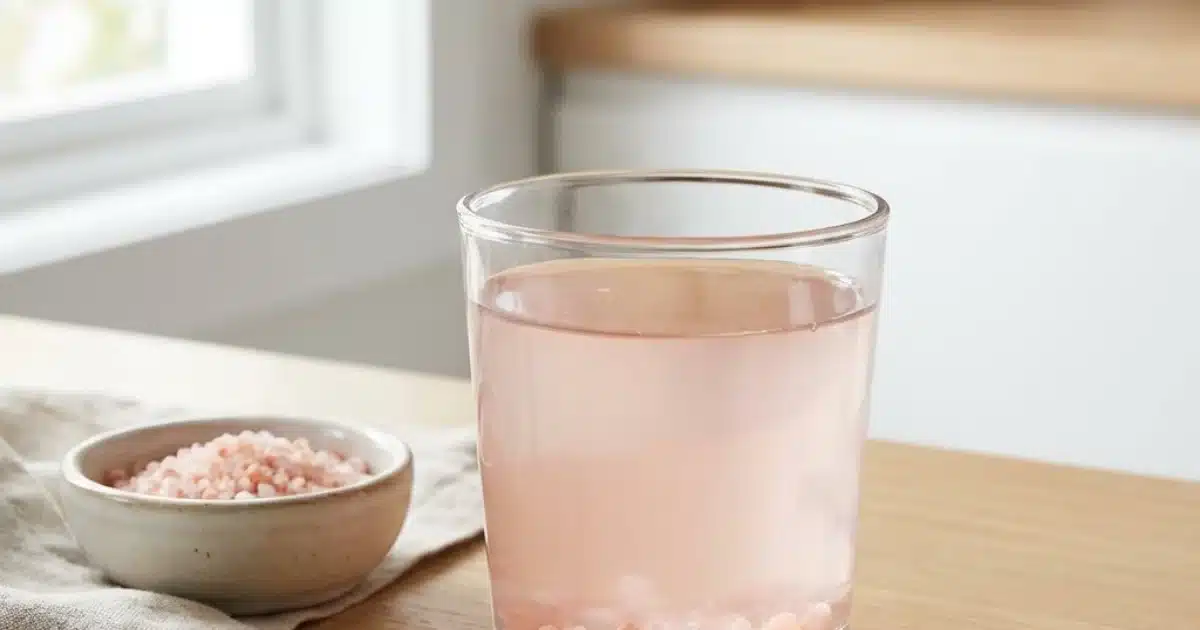 Simple Pink Salt Water Benefits Drink