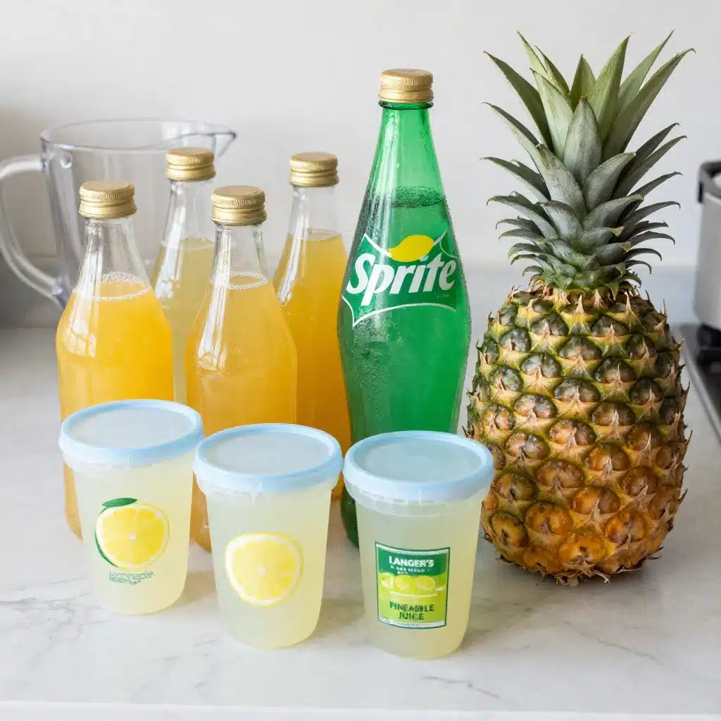 Sparkling Pineapple Lemonade