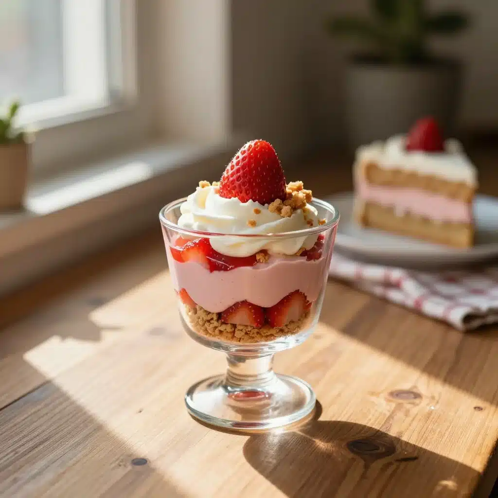 Strawberry Rhubarb Cream Dessert