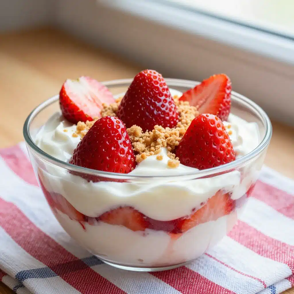 Strawberry Rhubarb Cream Dessert