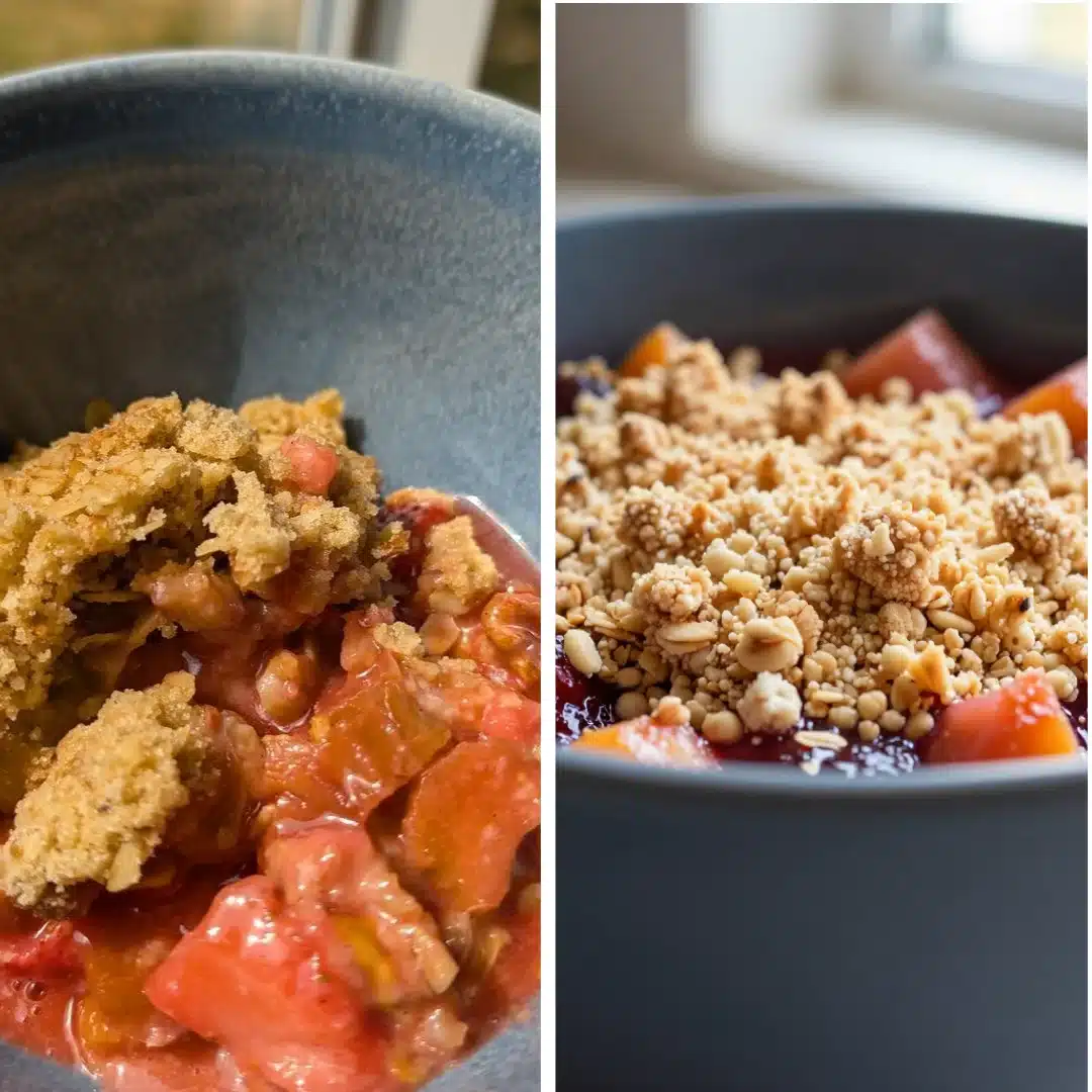 Strawberry Rhubarb Crisp Evening Serenade