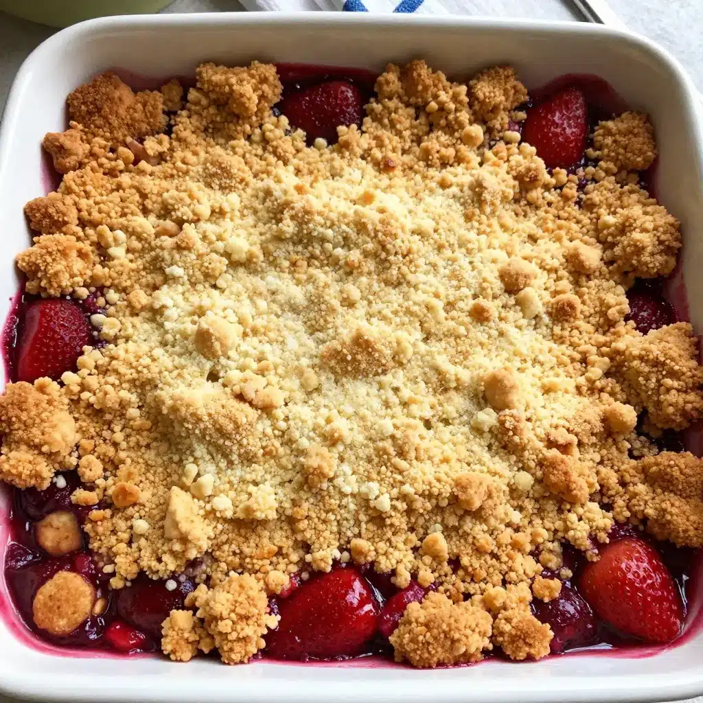 Strawberry Rhubarb Dump Cake
