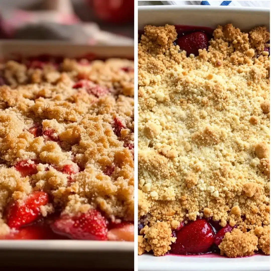 Strawberry Rhubarb Dump Cake Forever