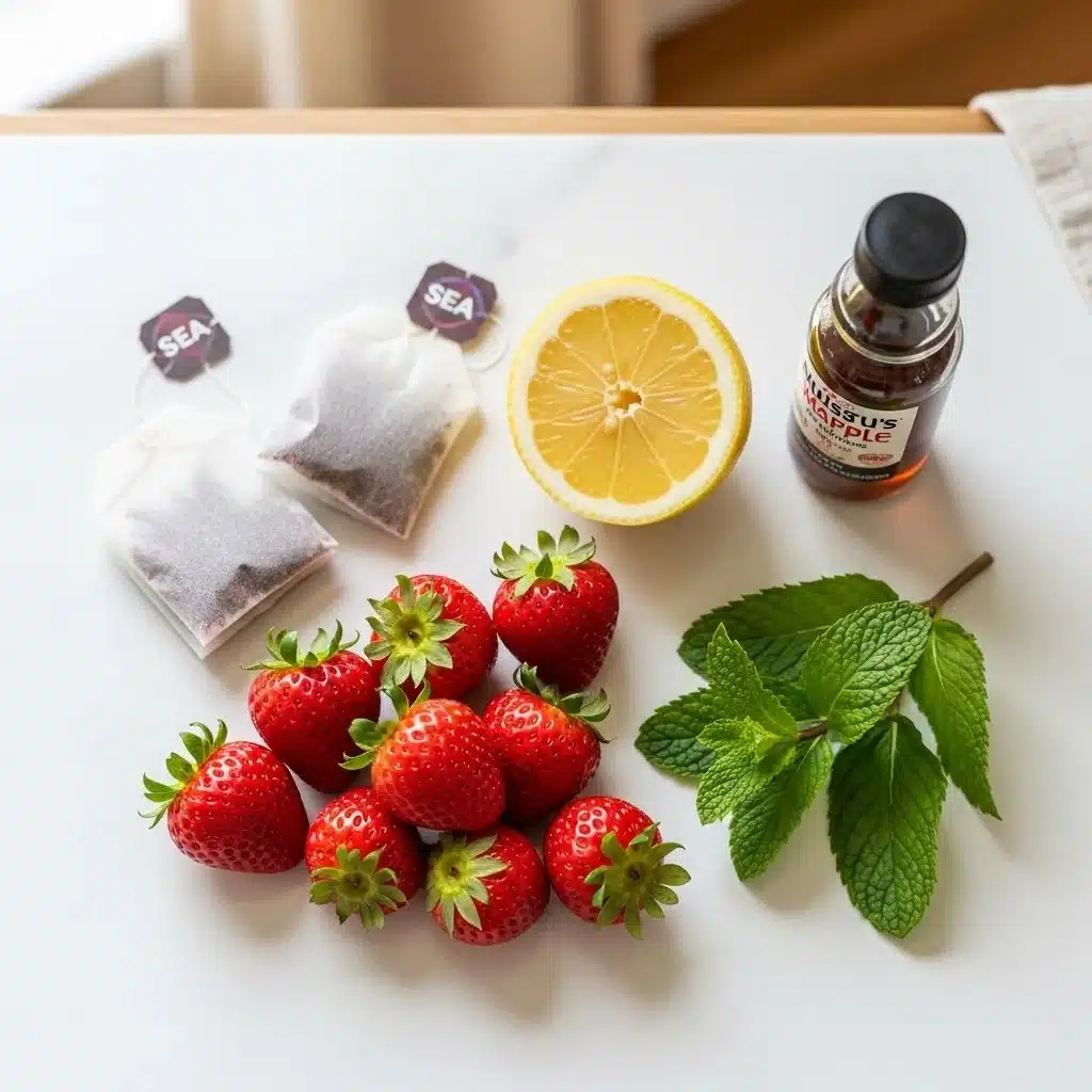 The Best Hibiscus Tea Strawberry-Lemonade Refresher