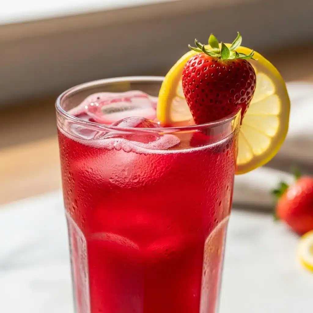 The Best Hibiscus Tea Strawberry-Lemonade Refresher