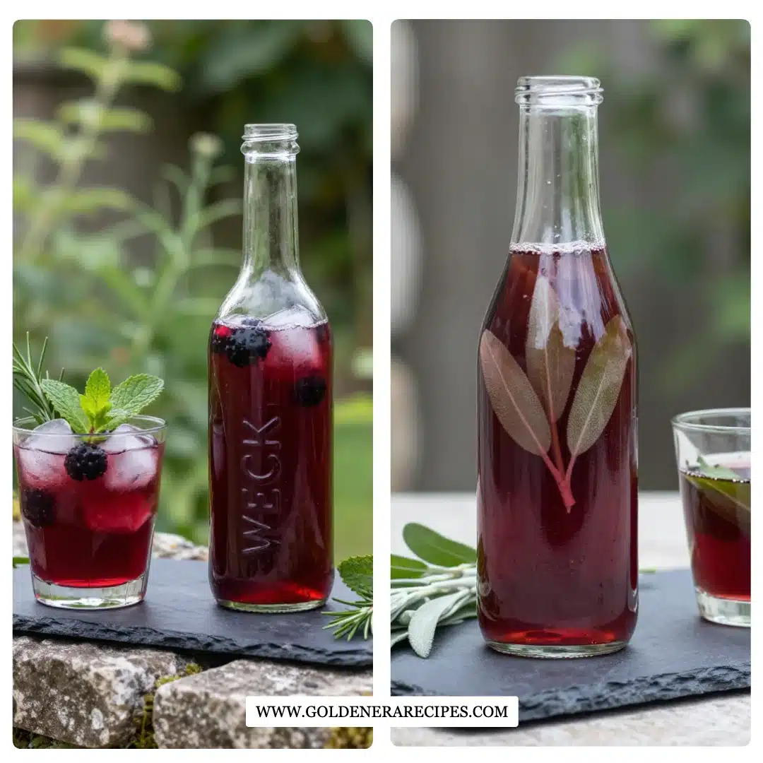 Blackberry Sage Elderflower Lemonade Glow