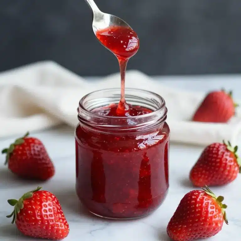Home 9 Delicious homemade strawberry syrup perfect for brunch dishes like pancakes and waffles