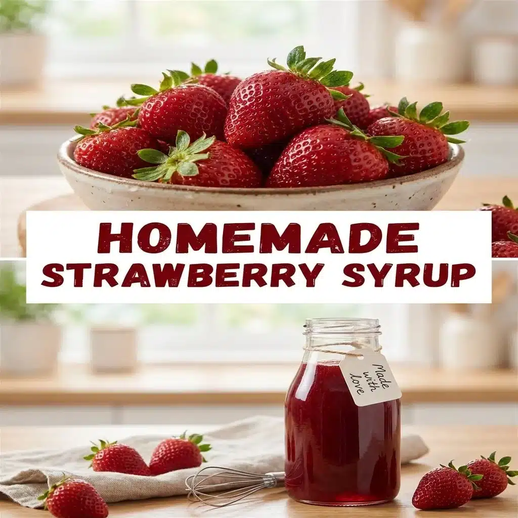How to Make Strawberry Syrup with the Tops