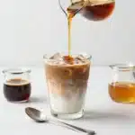 Bottle of Maple Vanilla Coffee Syrup for flavoring coffee beverages