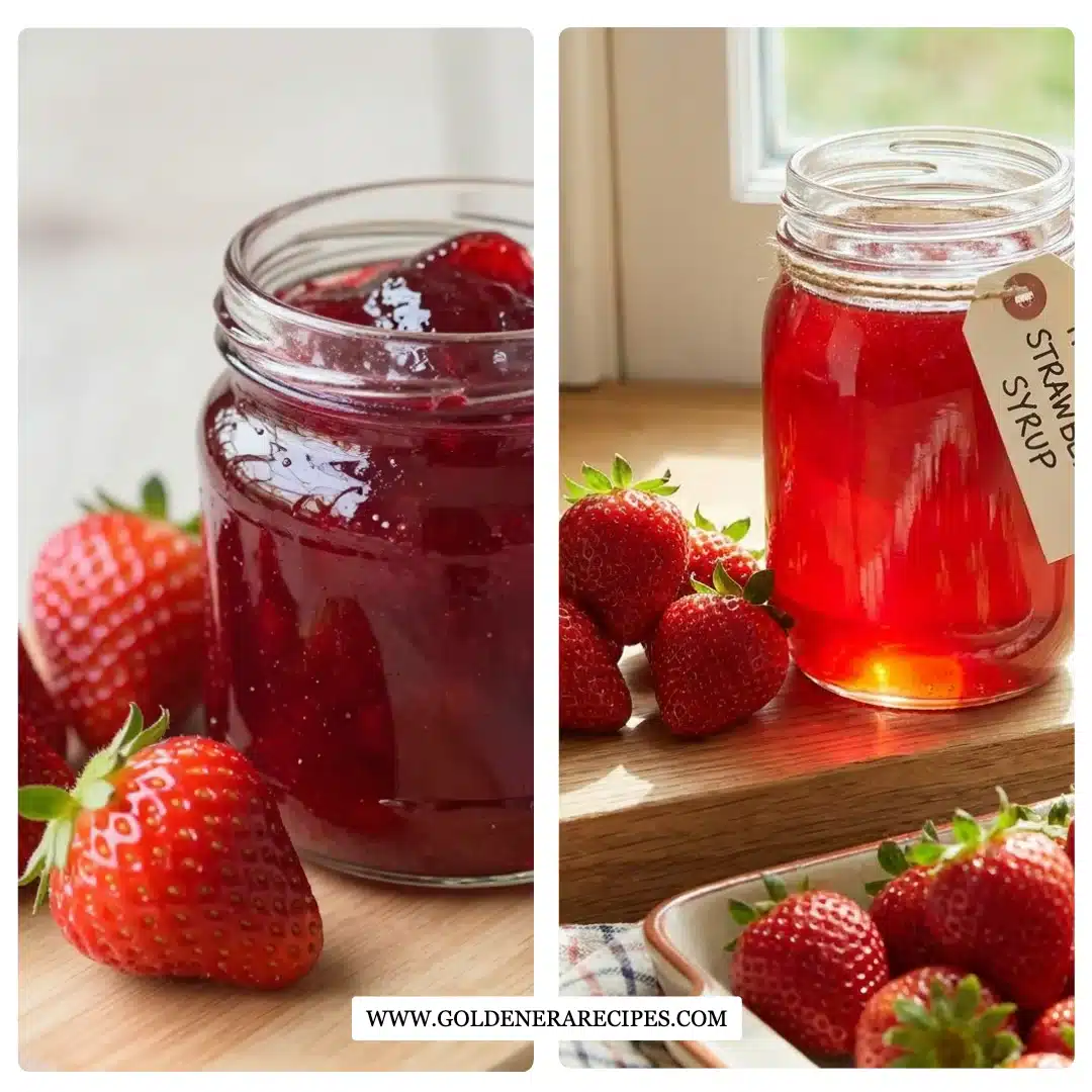No-Waste Strawberry Top Simple Syrup