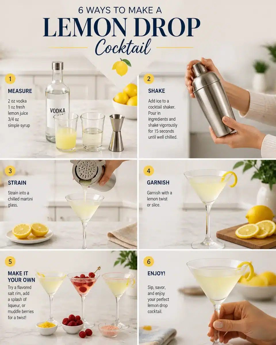 5 Refreshing Lemon Drop Recipe Ideas to Brighten Your Day 4 Lemon Drop Recipe