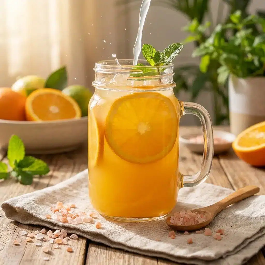 Adrenal Cocktail Boosts Energy Naturally 5 A refreshing adrenal cocktail packed with energy-boosting ingredients.