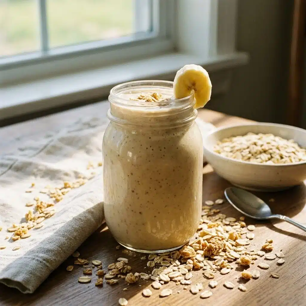 Banana Oat Breakfast Smoothie Boosts Energy