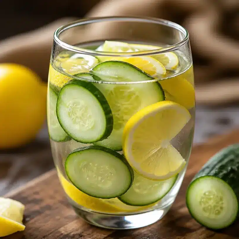 Cucumber Lemon Detox Water Softly