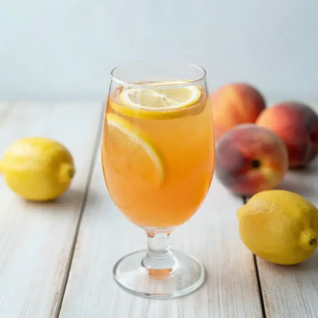 Ginger Peach Lemonade