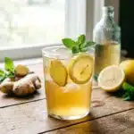 Homemade healthy ginger ale recipe for better digestion