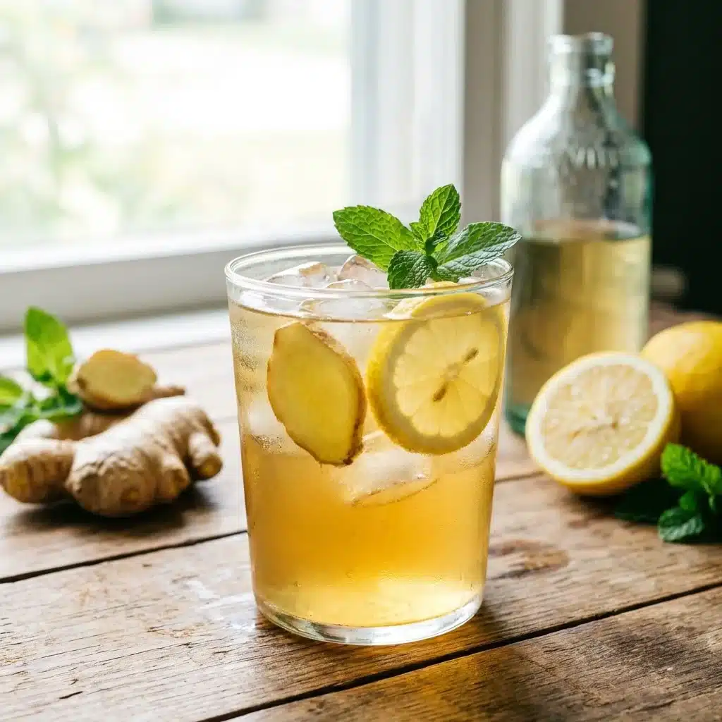 Homemade healthy ginger ale recipe for better digestion
