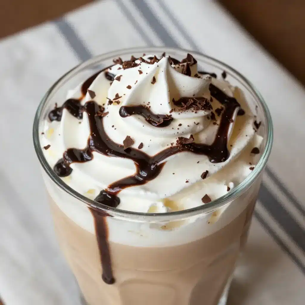 Homemade Mocha Frappuccino with Sea Salt